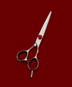 Profesyonel Berber Makası Gümüş Renk ve Kırmızı Vidalı 6,5 inç