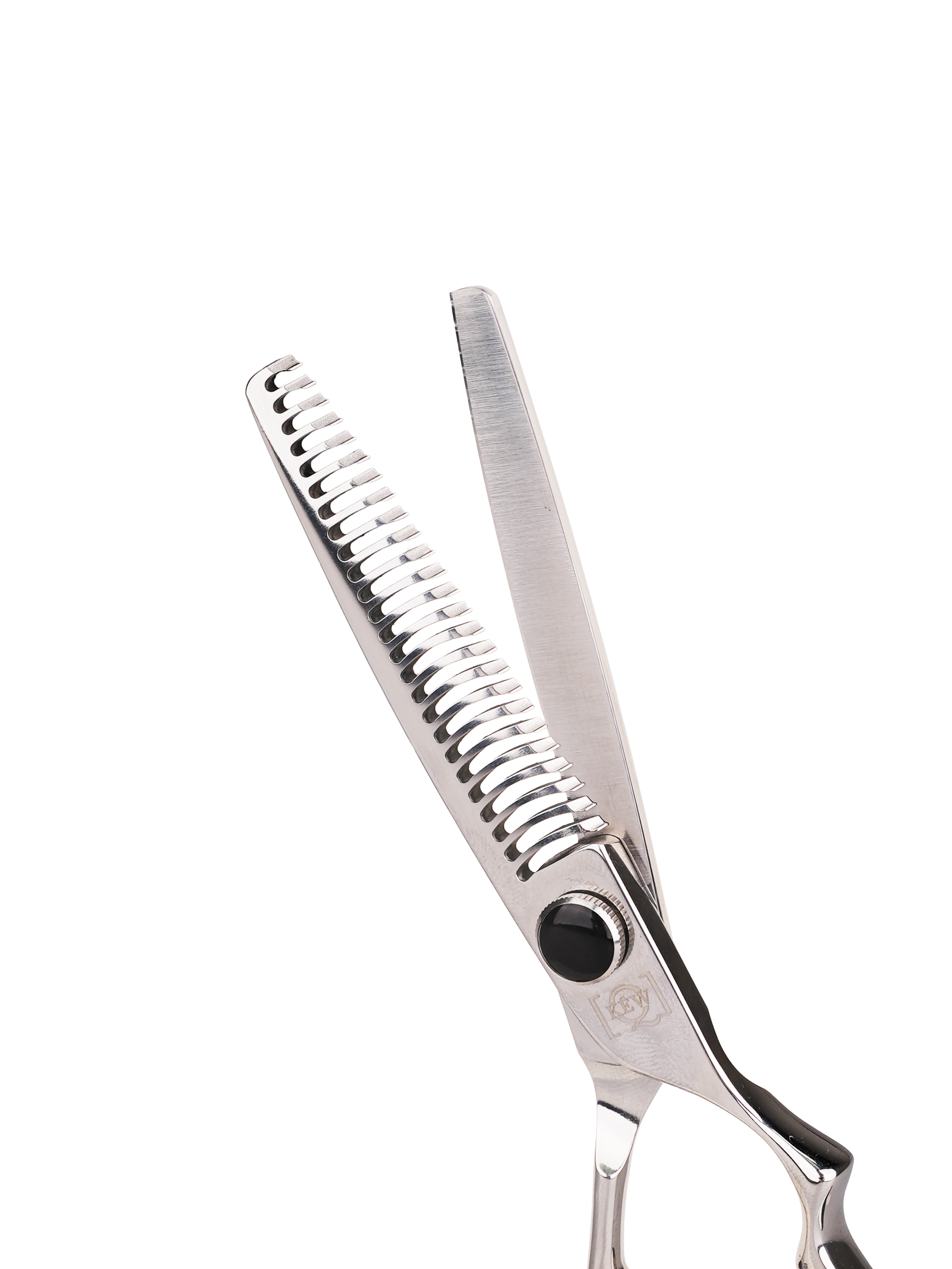 VG10 Japon Çeliği Profesyonel Ara Makas (Efile) - Siyah Vidalı Gümüş - 6.0 İnç