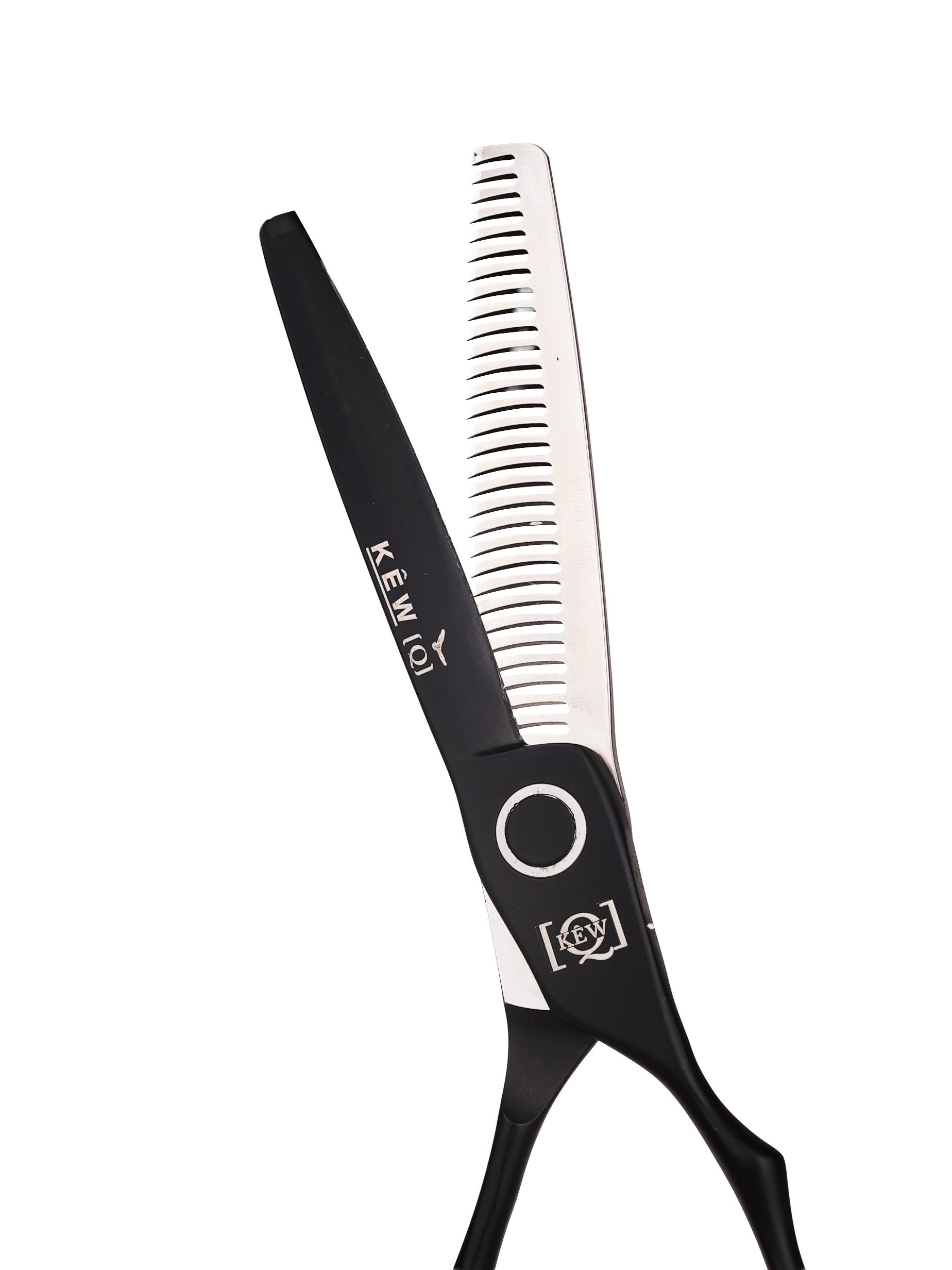 440C Japon Çeliği Profesyonel Ara Makas (Efile) - Mat Siyah - 6.0 İnç