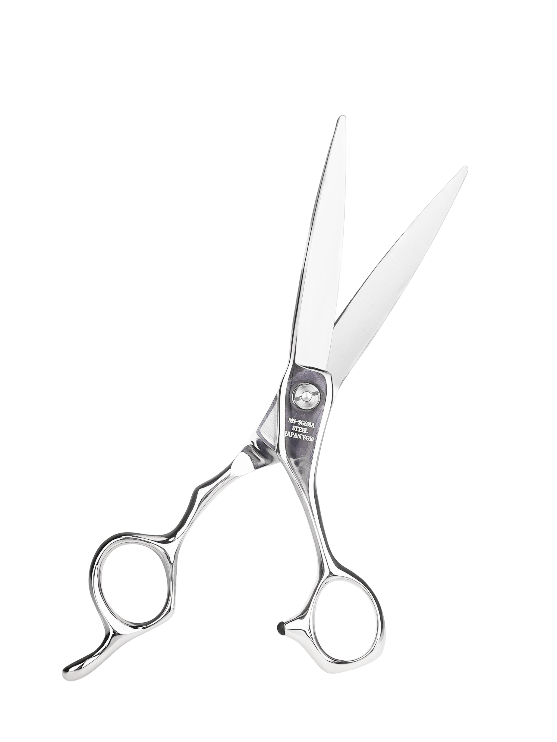 VG10 Japon Çeliği Profesyonel Berber Makası - Parlak Gümüş - 6.3 İnç - Görsel 3